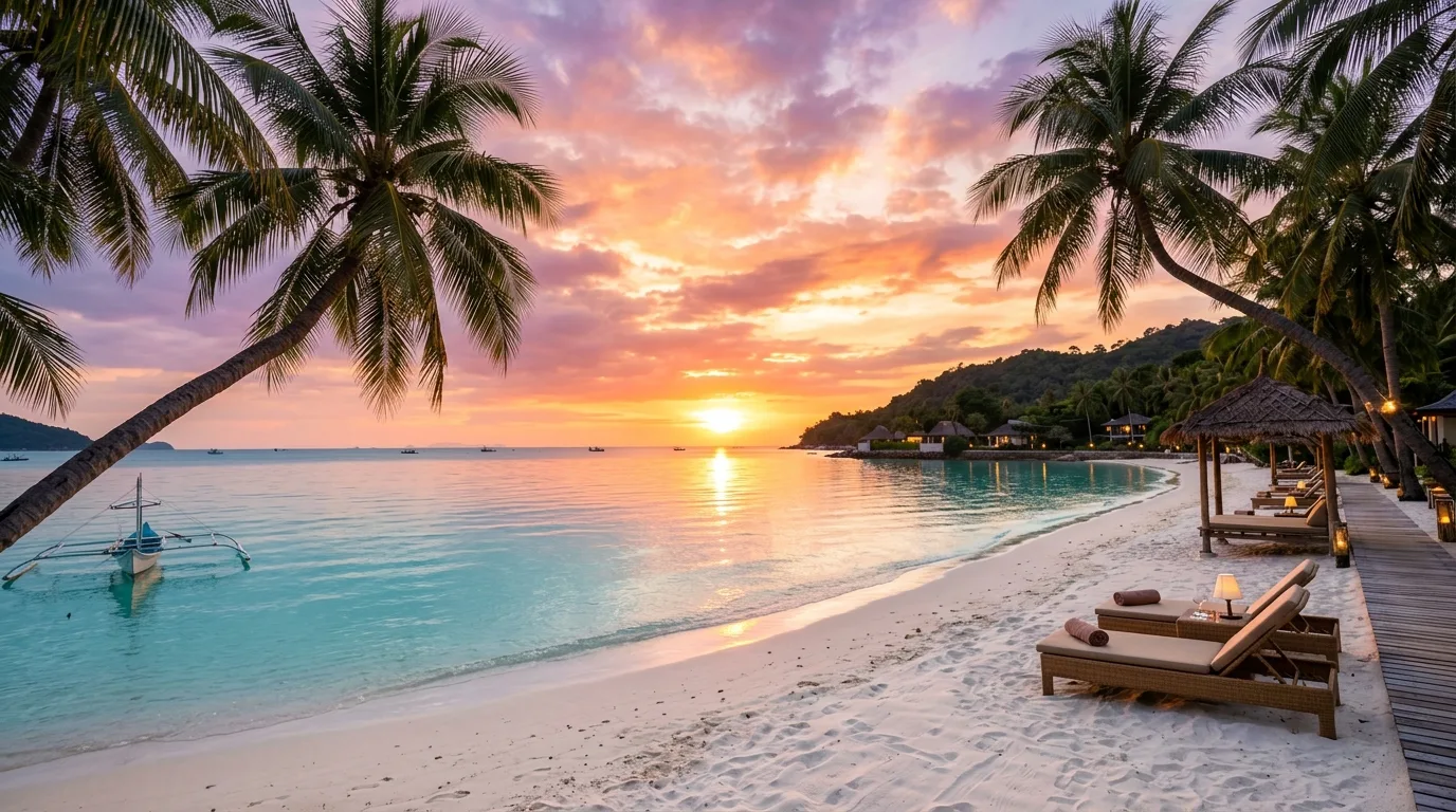 Koh Samui Tropical Island Sunset & Palms