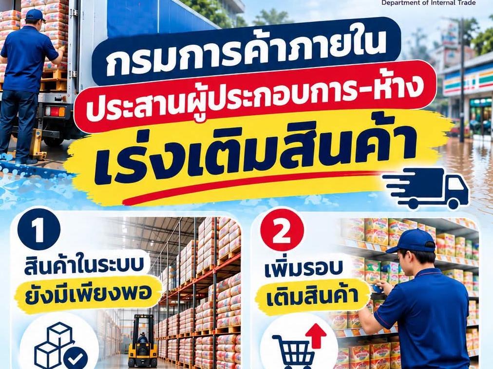 Thailändische Behörden sichern Versorgungsstabilität in überschwemmungsgefährdeten Regionen