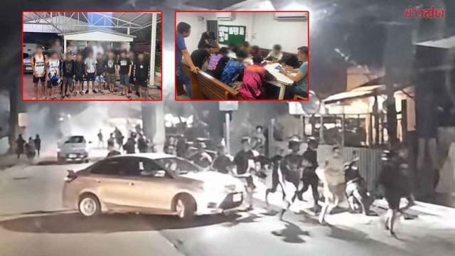 34 detidos após confronto violento entre gangues em Khlong Toei