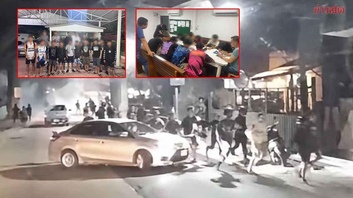 34 detidos após confronto violento entre gangues em Khlong Toei
