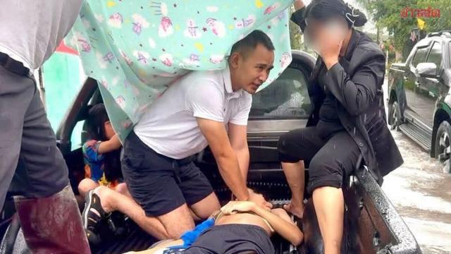Police and Air Force Officer Save Teenager from Electrocution During Flooding