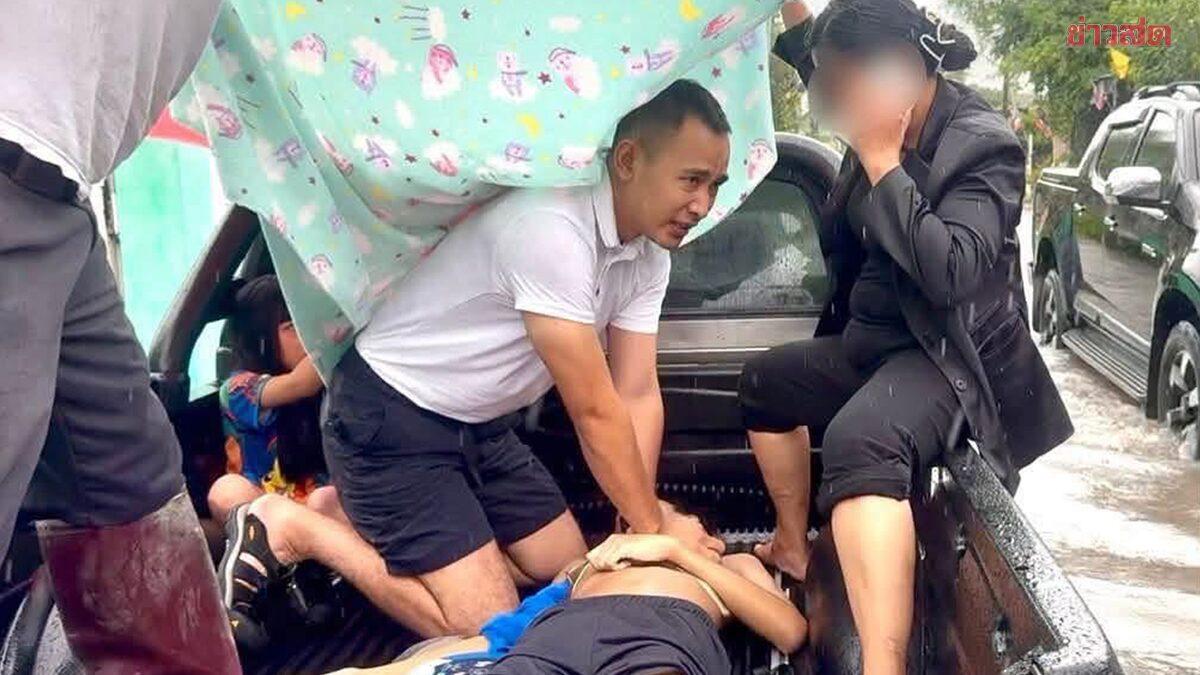 Policial e oficial da Força Aérea salvam adolescente de eletrocussão durante inundações