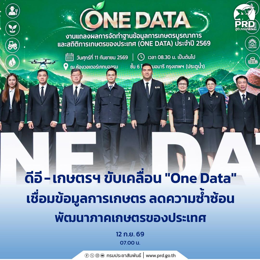 Thai Government Launches 'One Data' Initiative for Agricultural Sector