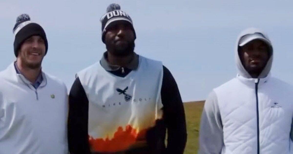 Austin Reaves Jokes with LeBron James During Golf Course Reunion
