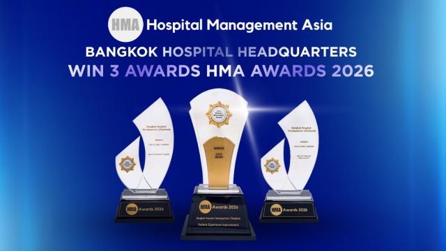 Bangkok Hospital Headquarters Receives Three HMA Awards 2026
