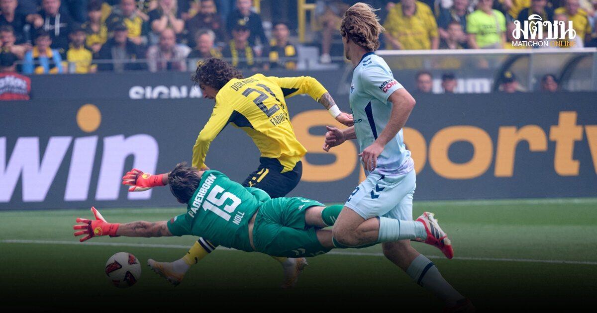 Il Dortmund si assicura la vittoria nella recente azione calcistica