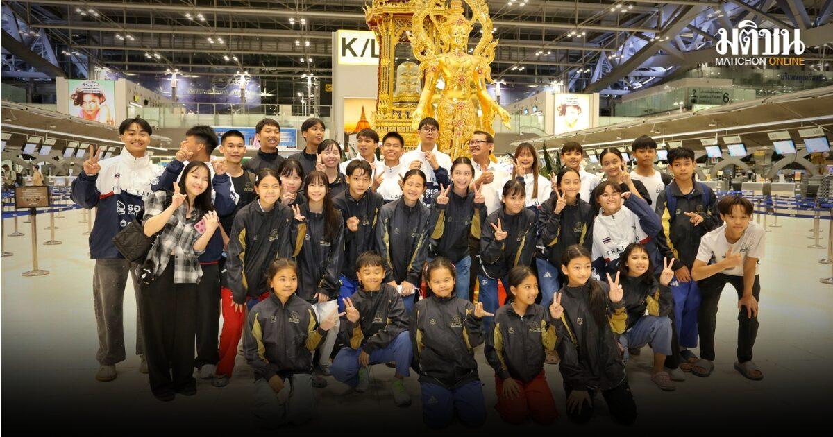 El equipo tailandés de Poomsae parte hacia el Campeonato Mundial en Corea del Sur