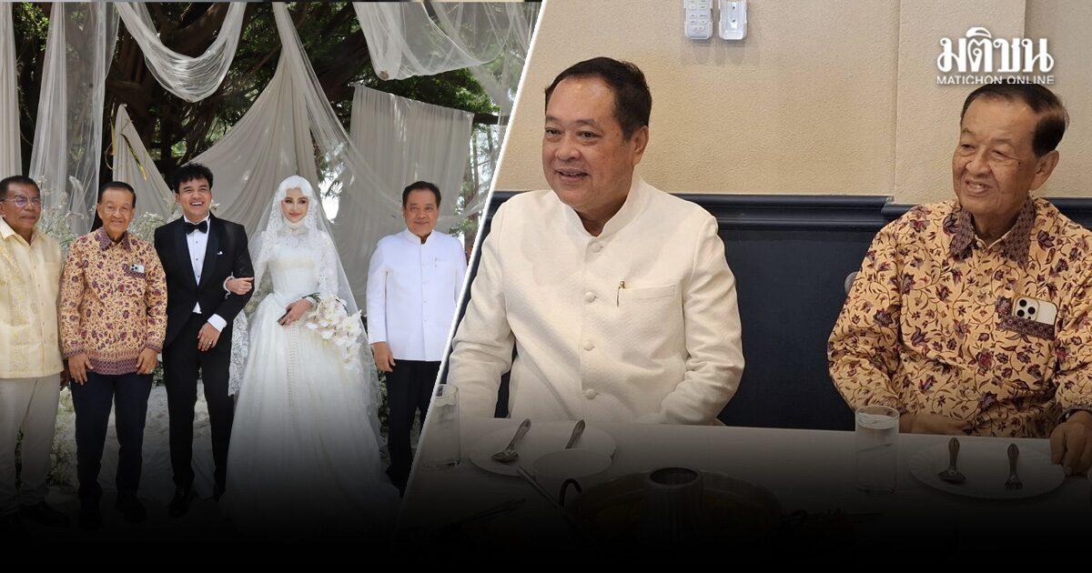 I leader del partito Prachachat partecipano a una cerimonia nuziale a Narathiwat