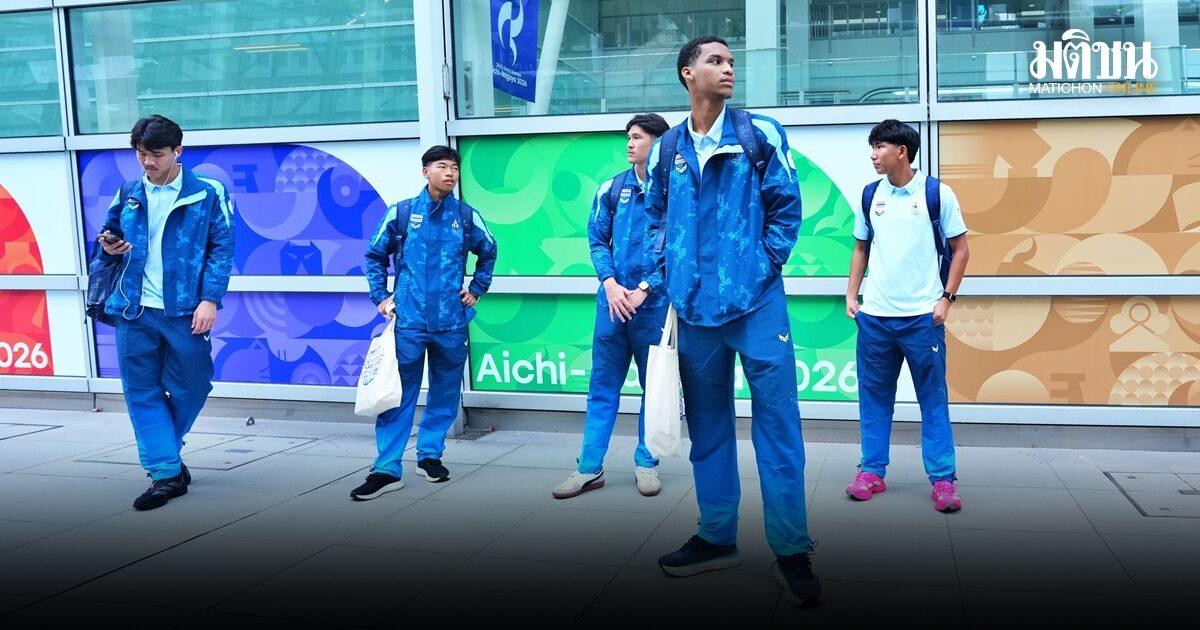 Thailändische Fußballmannschaft für die Asienspiele in Japan zur Vorbereitung eingetroffen