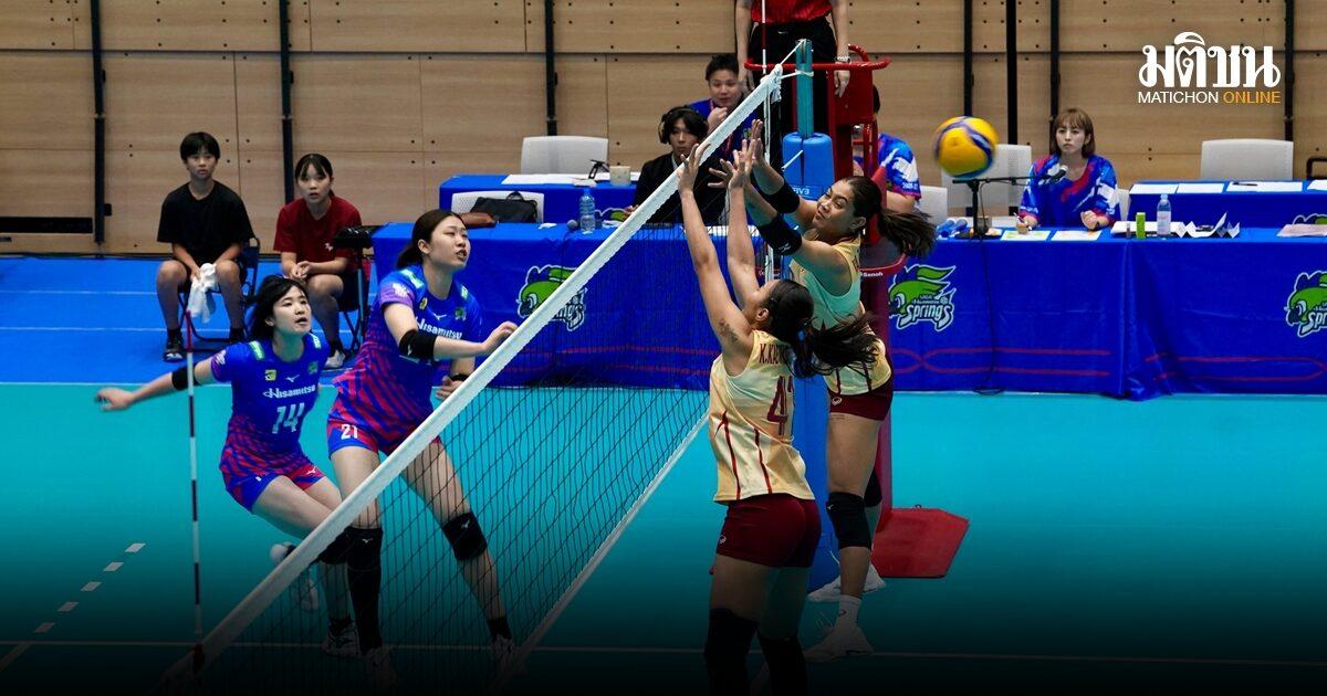 Thailändisches Frauen-Volleyballteam unterliegt japanischen Meisterinnen bei Testspiel vor den Asienspielen
