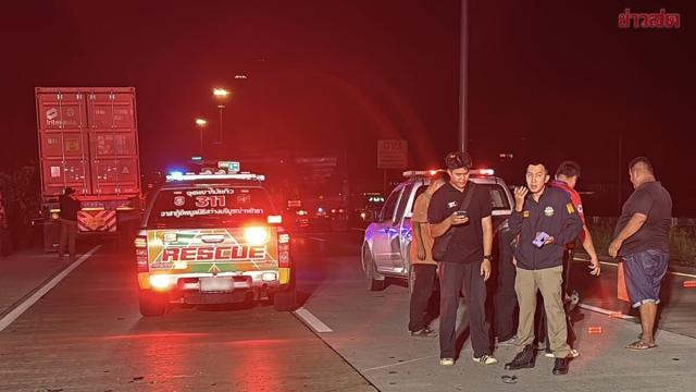 Motorcyclist Killed in Collision with Trailer Truck in Pattaya