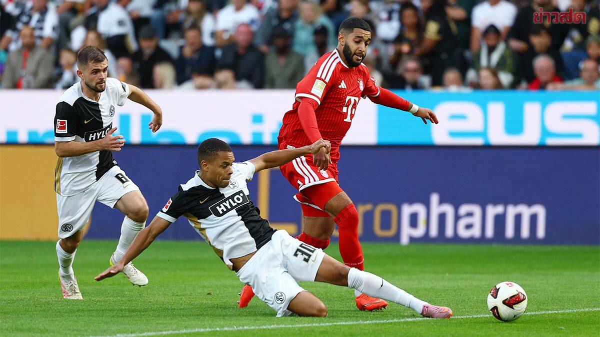 Nicholas Mickelson auf der Bank bei knapper Elversberg-Niederlage gegen Bayern München