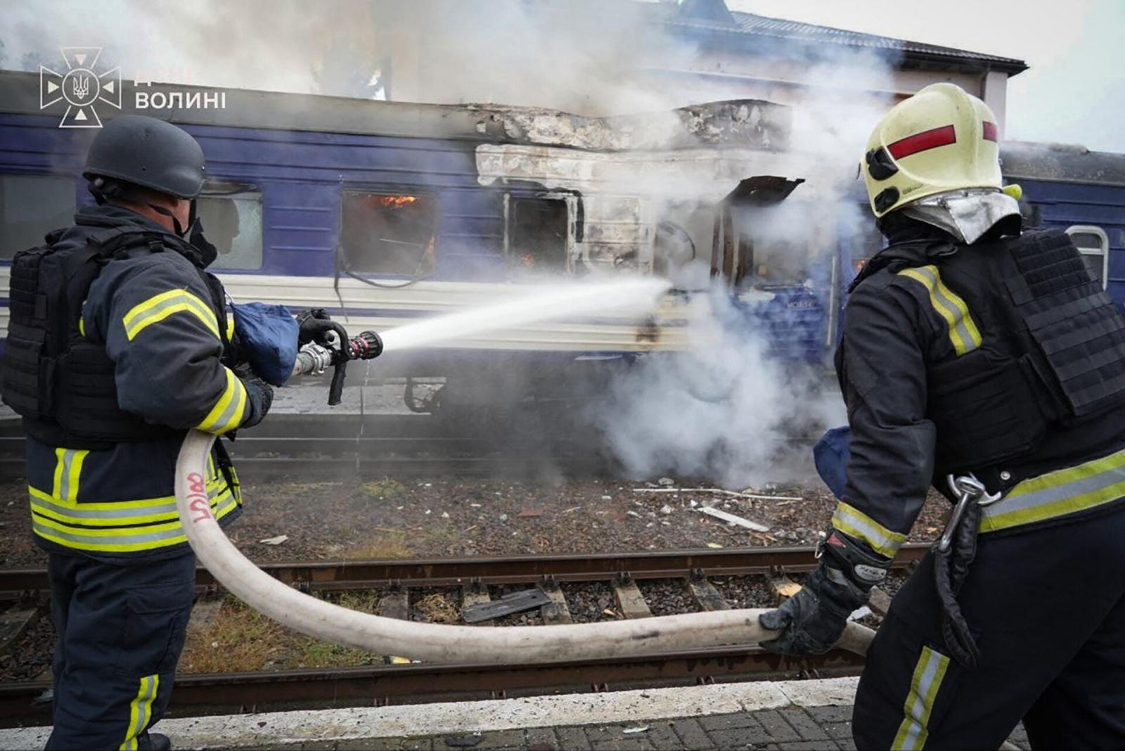 Russian Drone Strike Reported on Railway Near Polish Border