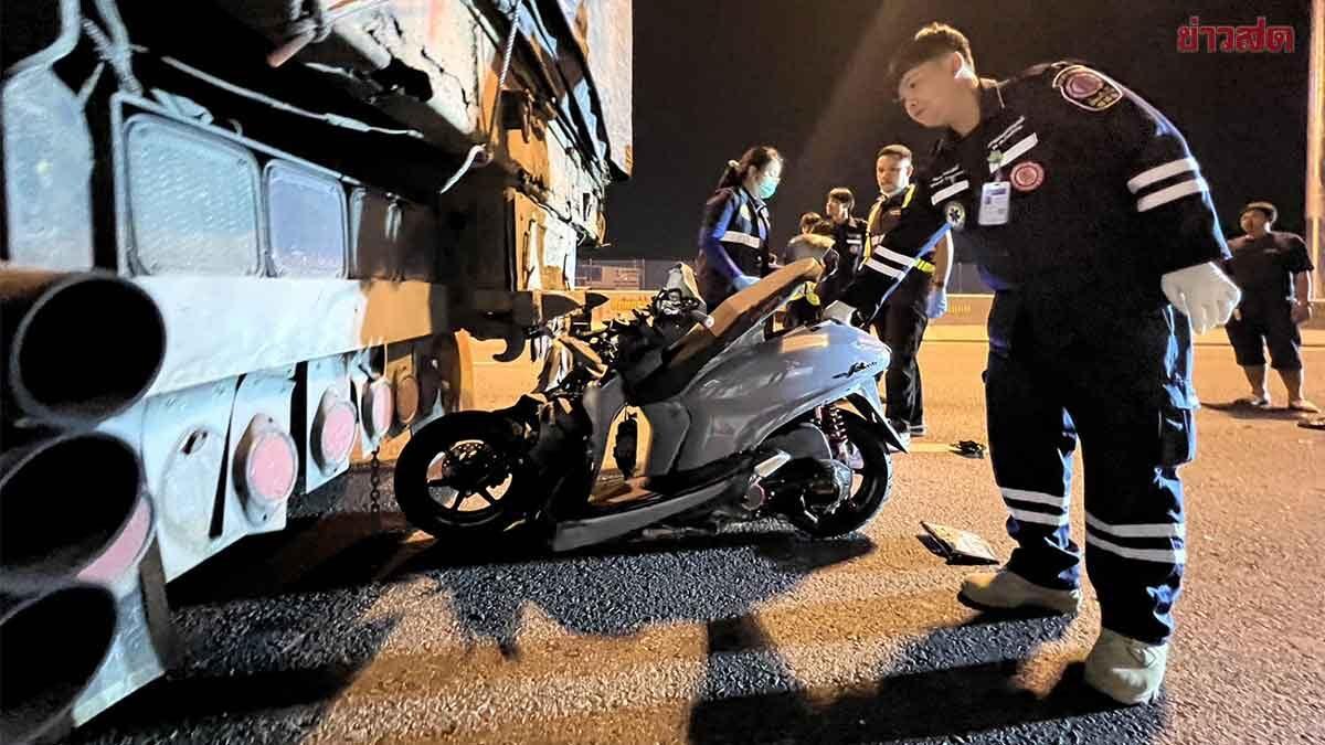 Fatal Motorcycle Accident on Nakhon In Road, Nonthaburi