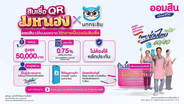 GSB запускает программу кредитования 'Thai Chuay Thai Plus' для малых предпринимателей