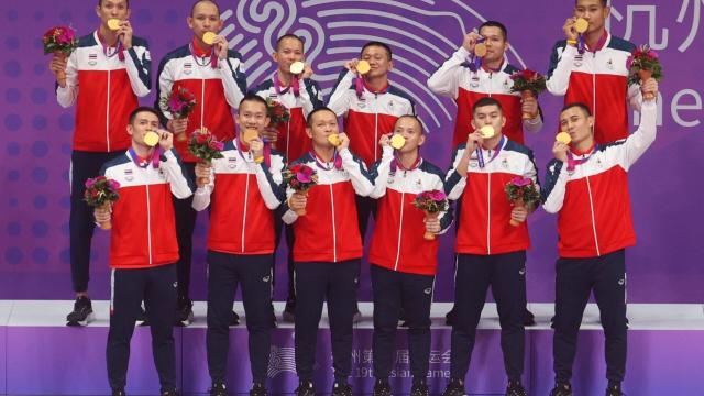 Thailändisches Sepak-Takraw-Team strebt Gold-Sweep bei den 20. Asienspielen an