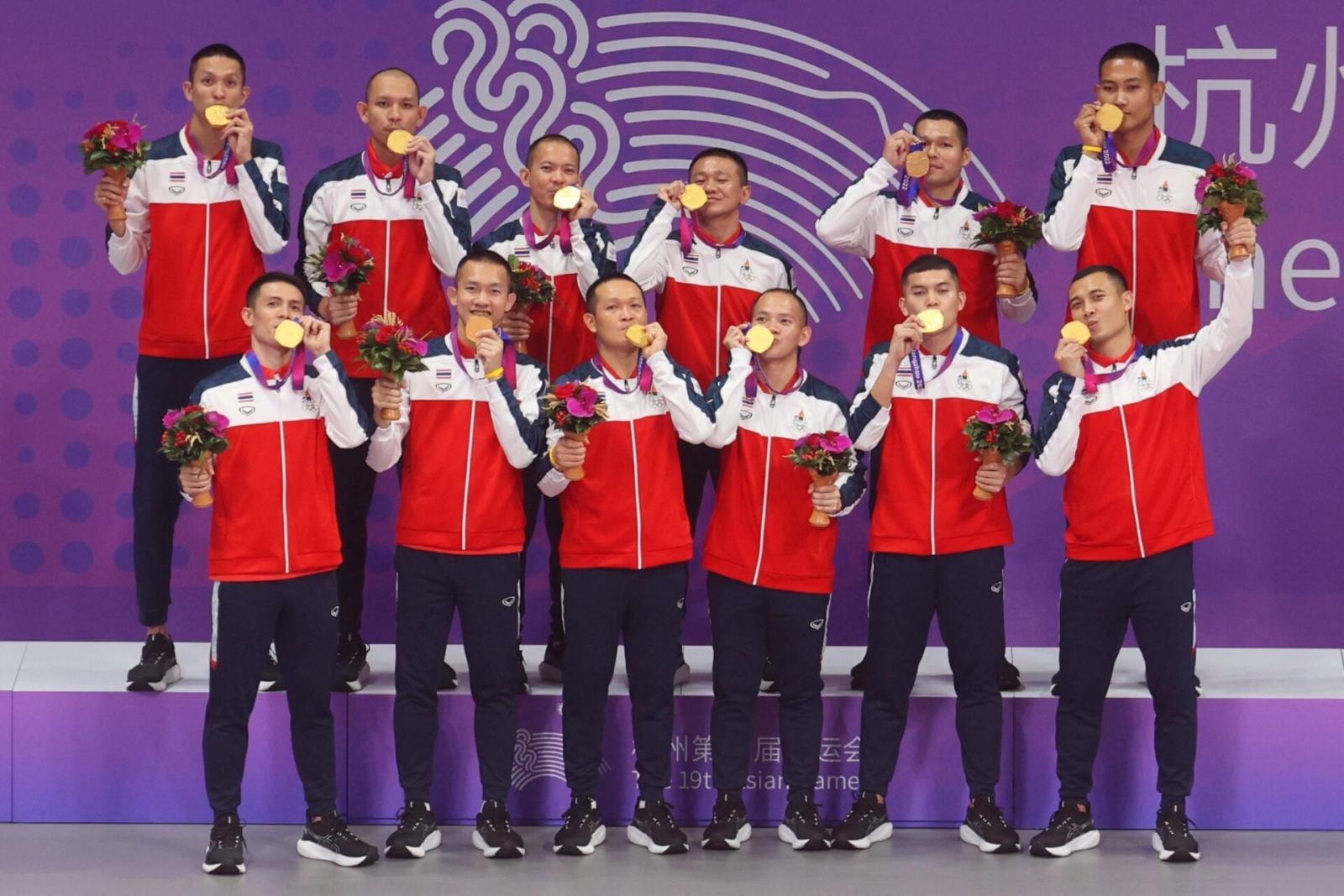 Thailändisches Sepak-Takraw-Team strebt Gold-Sweep bei den 20. Asienspielen an