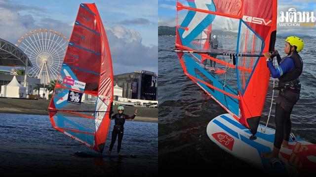 Thailändisches Surfteam beginnt Training am Austragungsort der Asienspiele