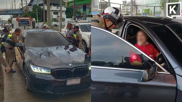 BMW-Fahrer an Ampel in Nonthaburi schlafend aufgefunden