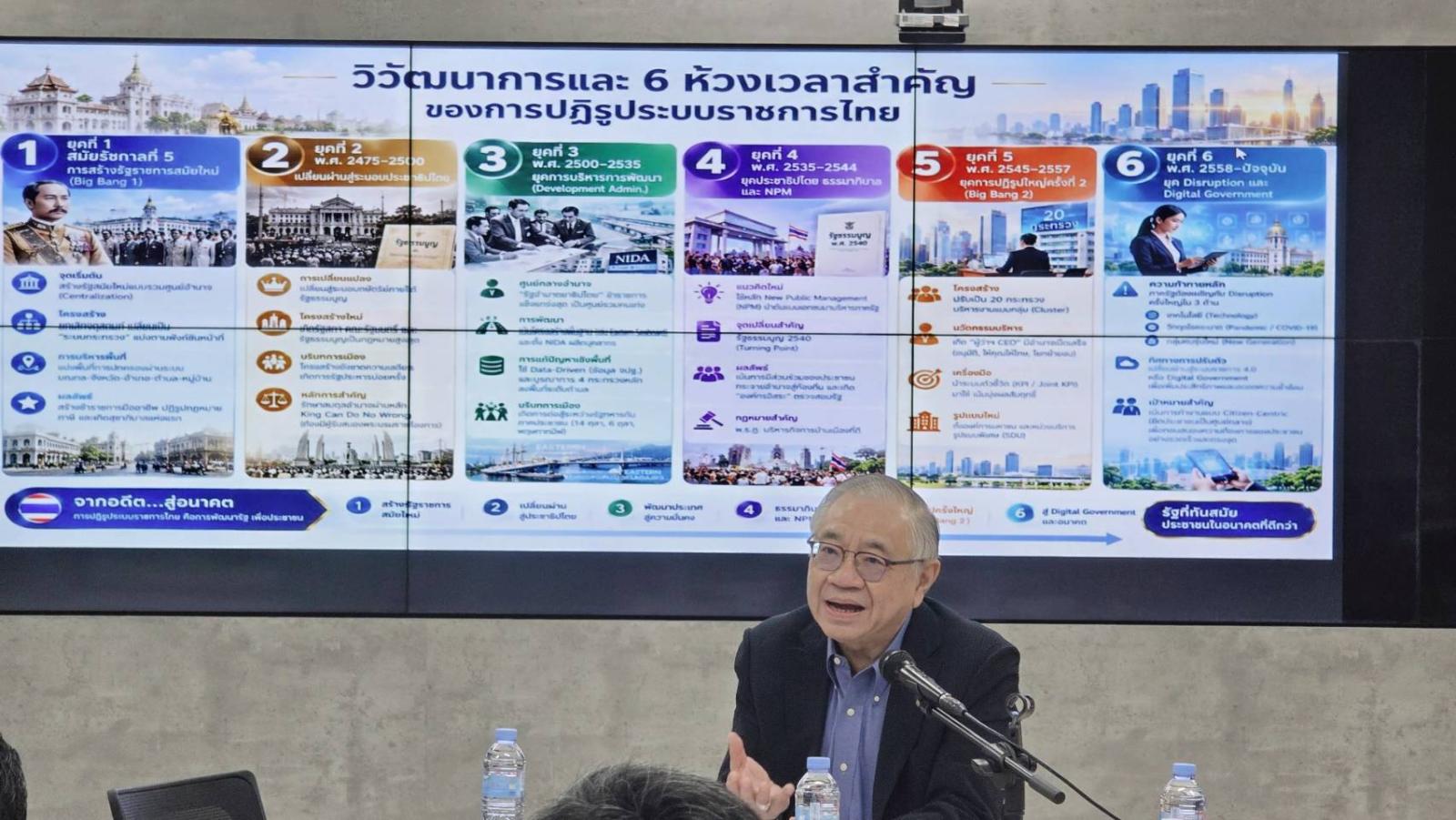 Professor Wuttisarn Tanchai propõe reforma do setor público para o futuro da Tailândia