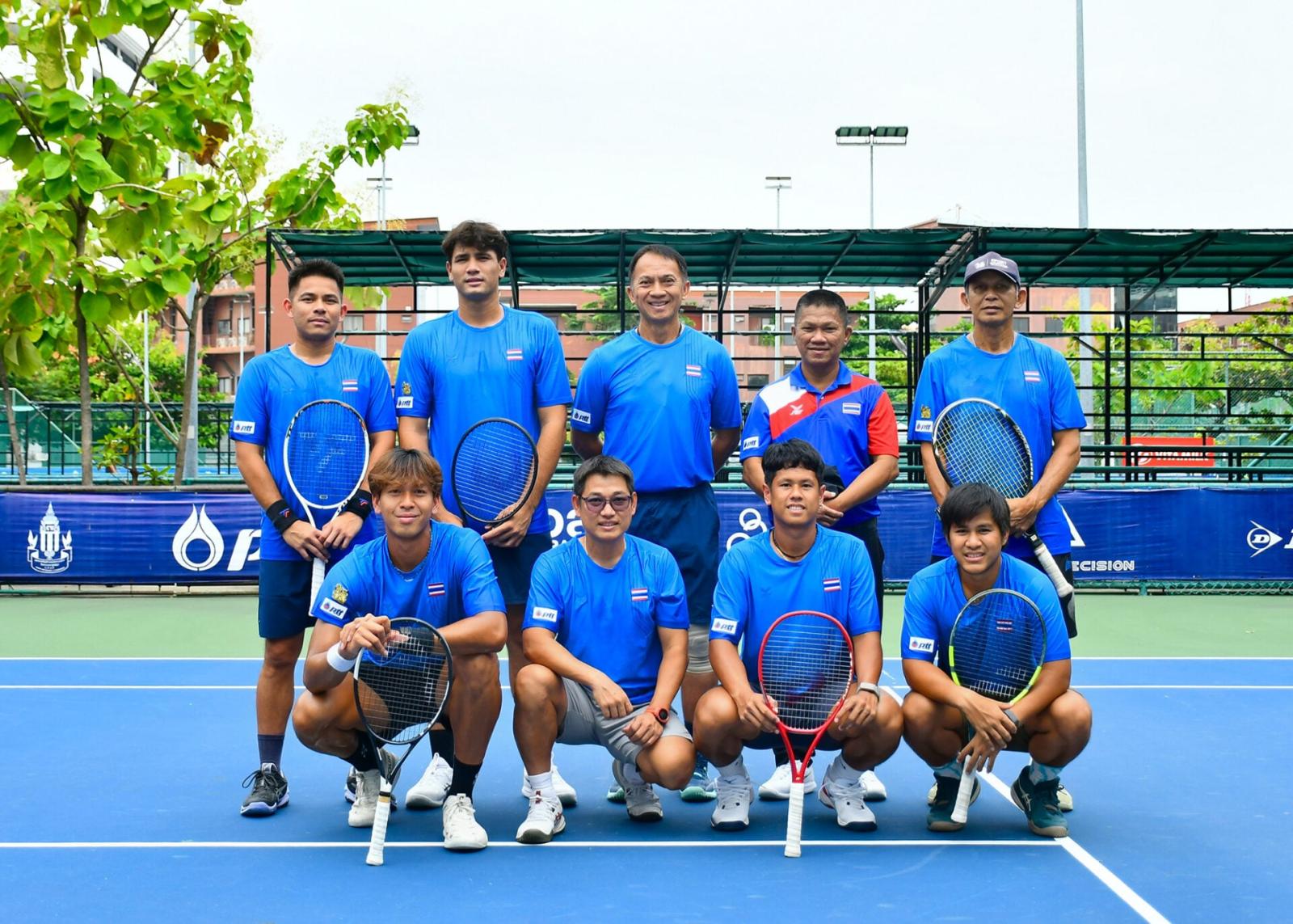 Thailändisches Davis-Cup-Team bereitet sich auf entscheidendes Duell gegen Kasachstan vor