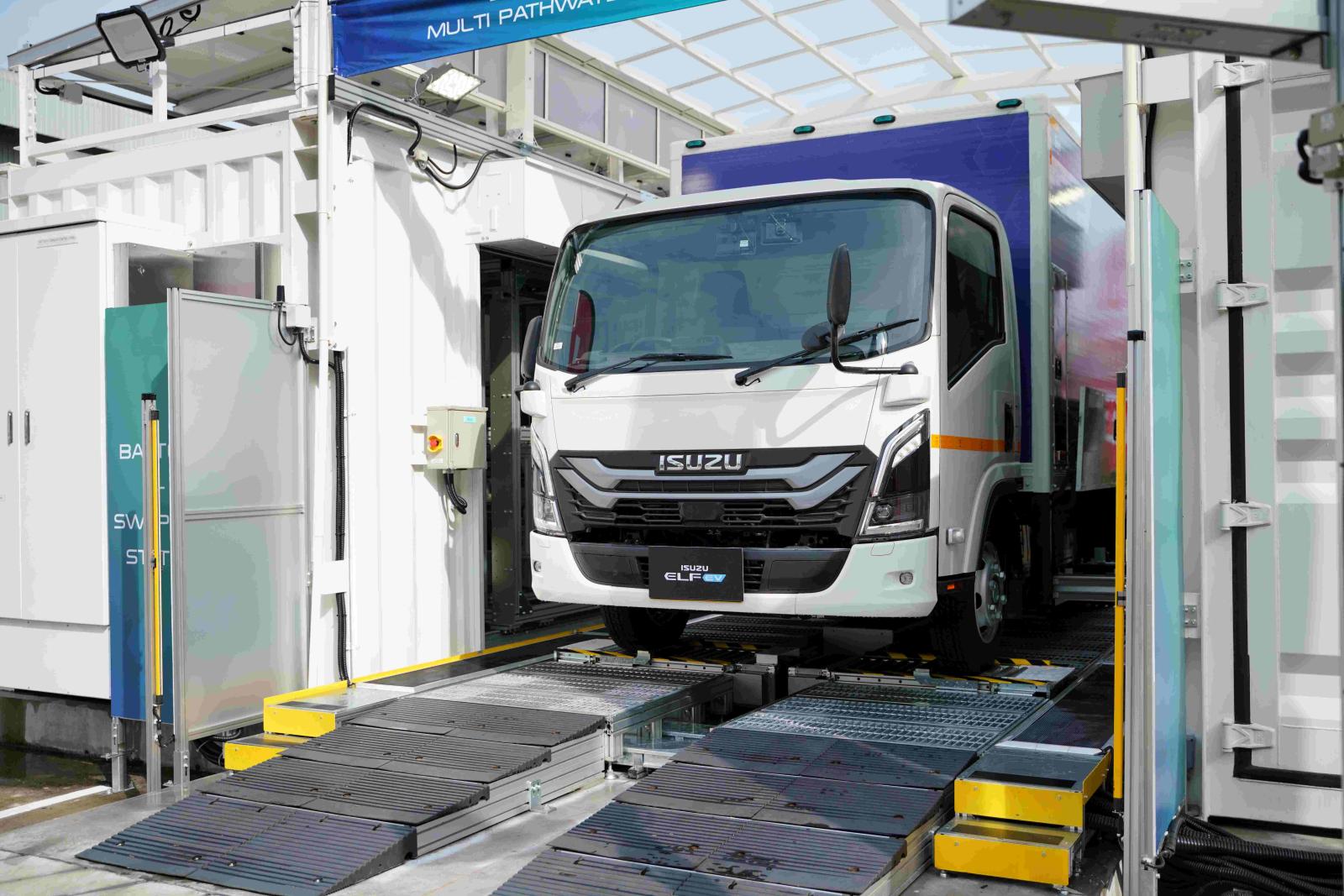 Isuzu Launches Battery Swapping Pilot for Electric Trucks in Thailand