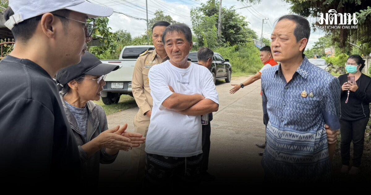 Governador de Sisaket aborda problemas de drenagem na Alameda Samakkhi