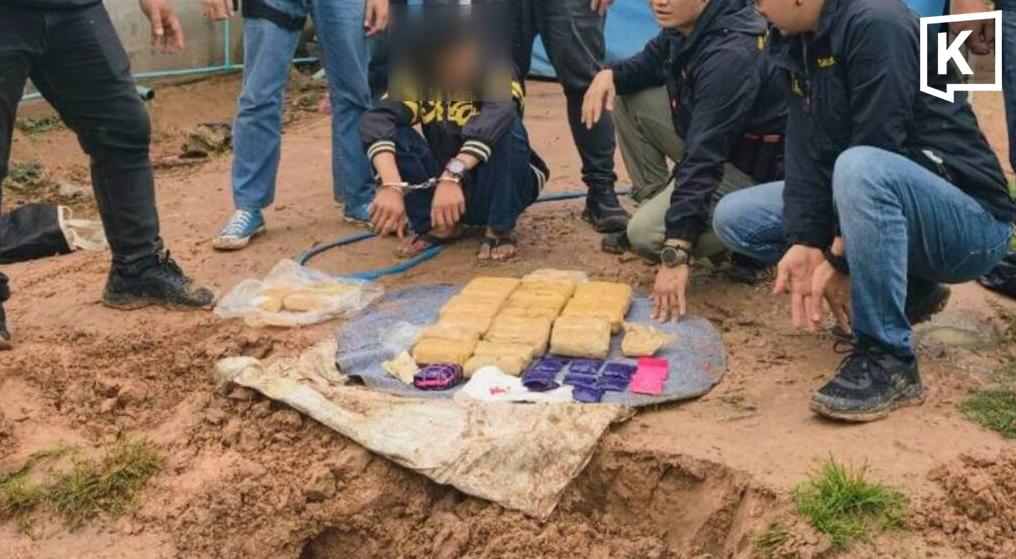 Polícia faz operação em esconderijo de drogas em Roi Et