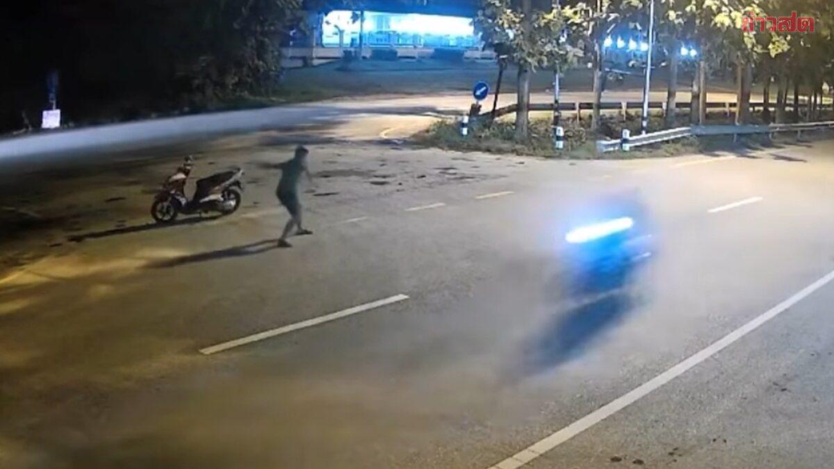 Homem de 28 anos entrega-se após ataque com garrafa de cerveja em Kanchanaburi