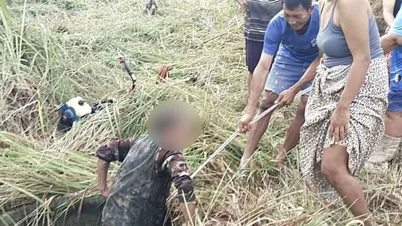 Homem de 70 anos sobrevive a uma provação de cinco horas num poço em Chonburi