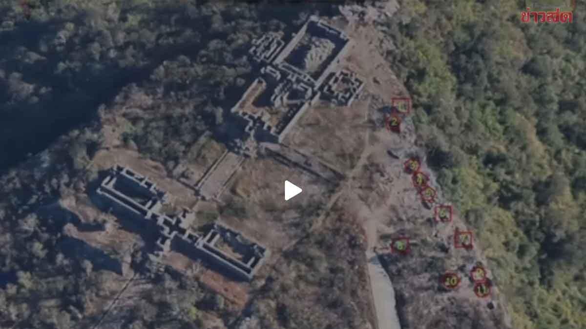 Exército tailandês divulga imagens de drones de operações perto de Preah Vihear