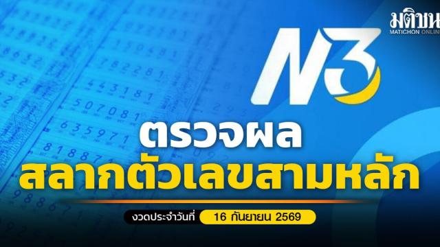 Thailand führt die N3-Lotterieziehung für den 16. September 2026 durch