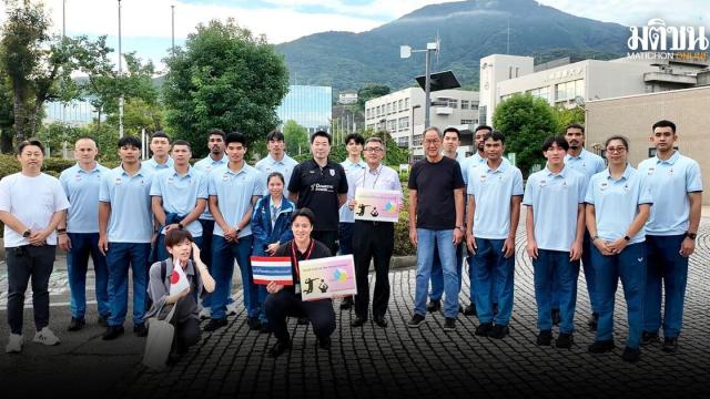 Thailands Männer-Volleyballteam erreicht Nagoya für die Asienspiele