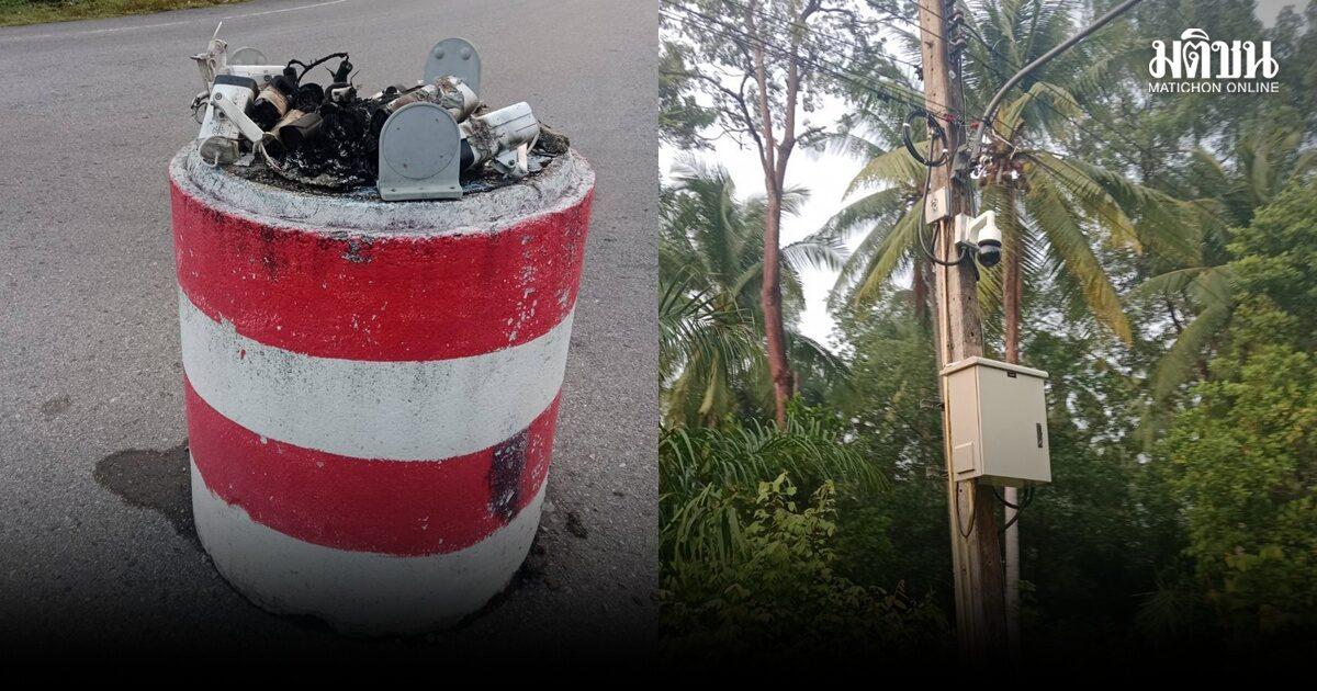 Câmeras de CCTV destruídas em ataque incendiário em Mai Kaen, Pattani
