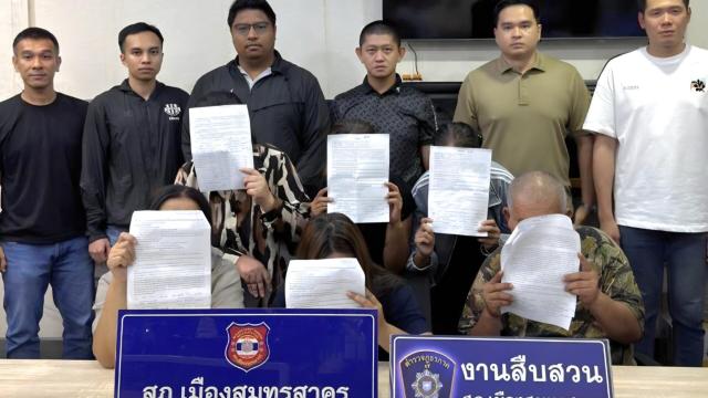 Quadrilha de fraude em escrituras de terras é presa em Samut Sakhon