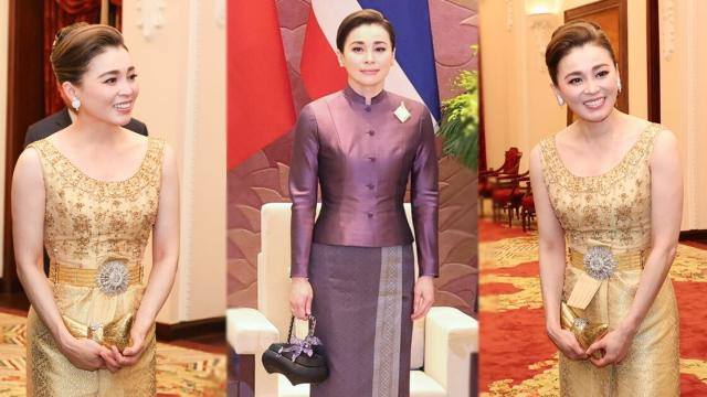La tenue traditionnelle thaïlandaise de la reine Suthida captive lors de sa visite au Vietnam