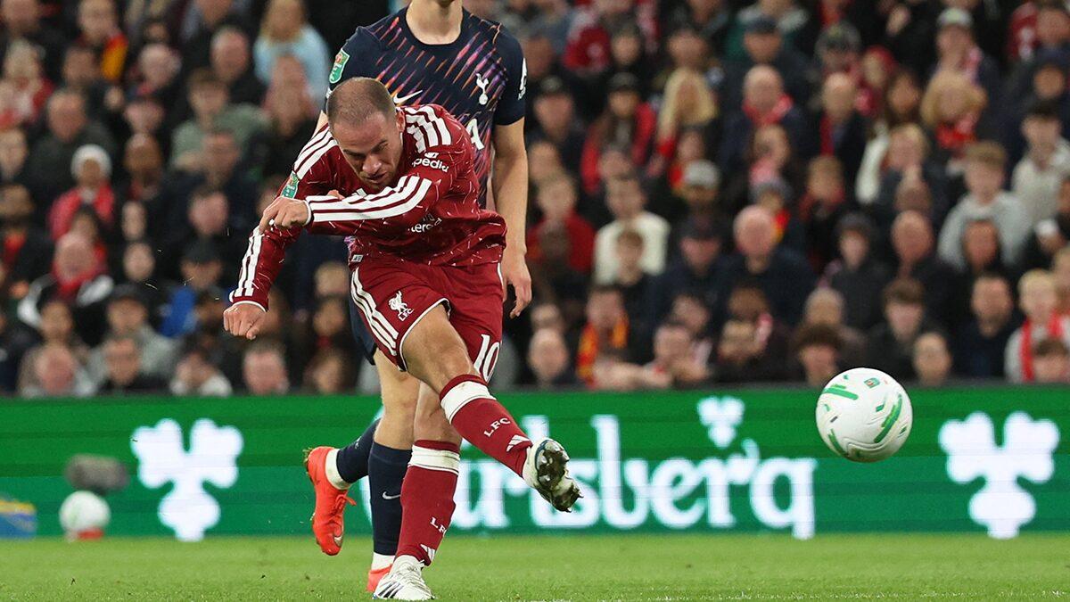 Liverpool-Mittelfeldspieler Alexis Mac Allister reflektiert über den Carabao-Cup-Sieg gegen Tottenham