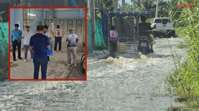 Moradores de Samut Sakhon pedem reparos em bombas de irrigação antes de chuvas fortes
