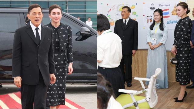 Thai Royals Visit Thai Language and Culture Center in Hanoi
