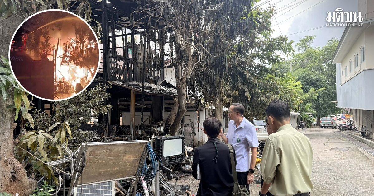 Fire Breaks Out at Pak Chong Nana Hospital Storage Facility