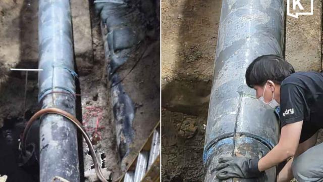 Oil Leak Detected Under Bangkok’s Rama 3 Road