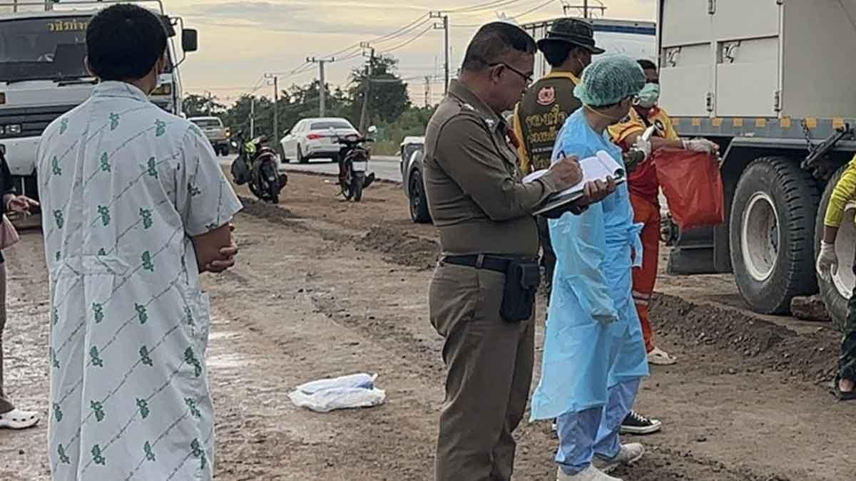 Acidente fatal em obra de construção em Khon Kaen