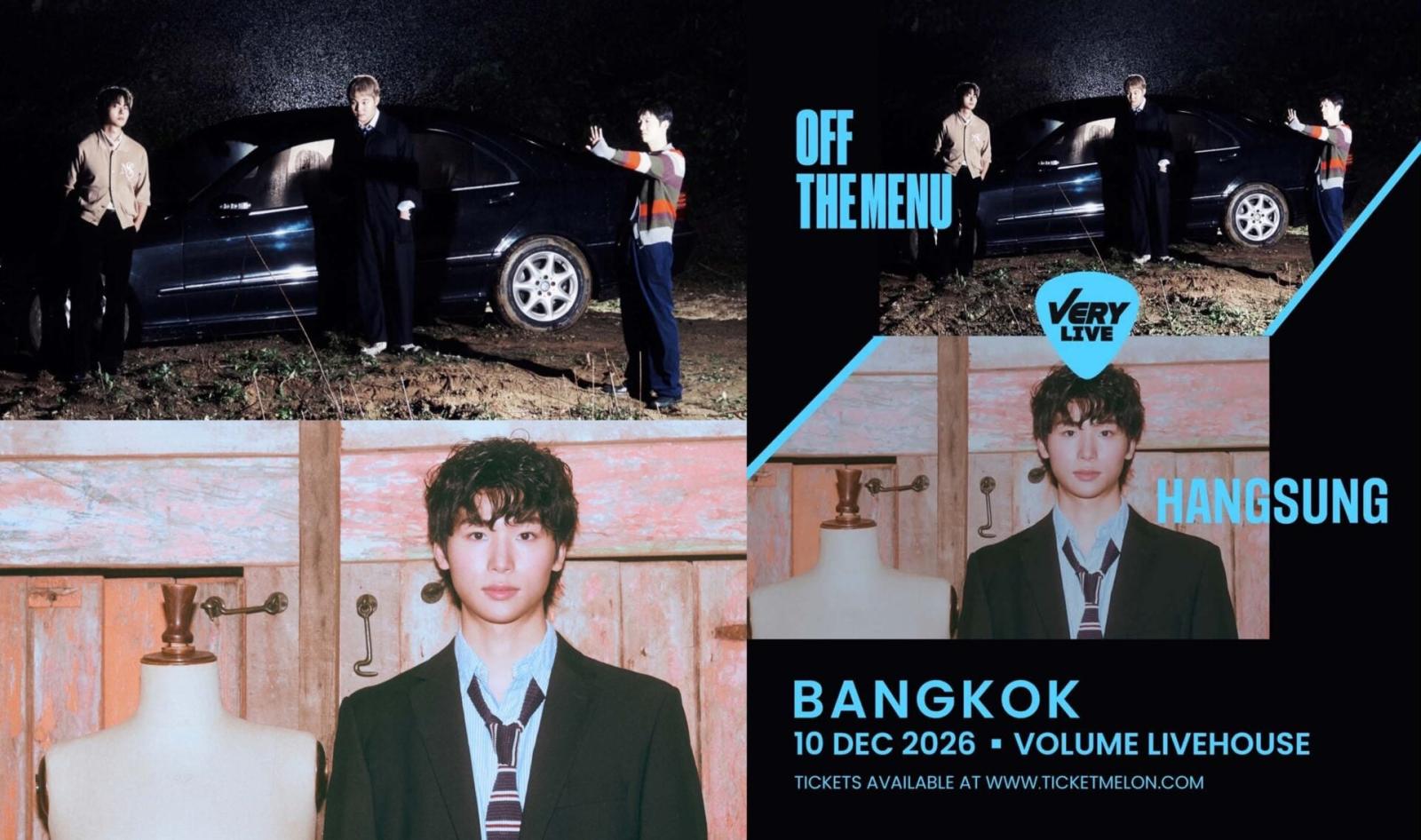 Le band K-Indie OFF THE MENU e HANGSUNG in concerto a Bangkok