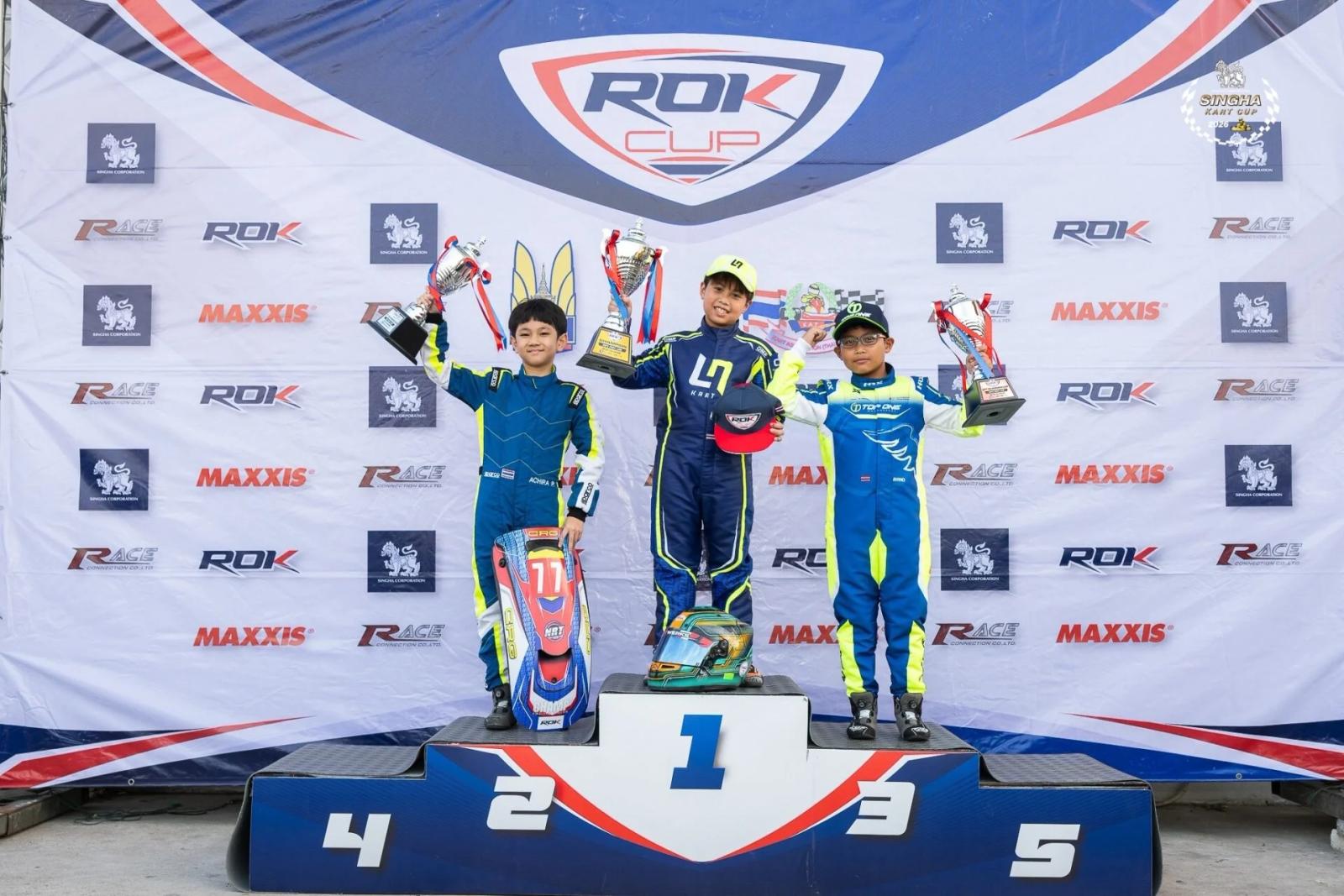 ‘ล็อตโต้’ ภัทรพล ปั้นงาม คว้าแชมป์โกคาร์ท ROK Cup Thailand 2026