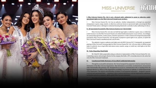 Miss Universe Organization Disqualifies Six Nations from 2026 Pageant