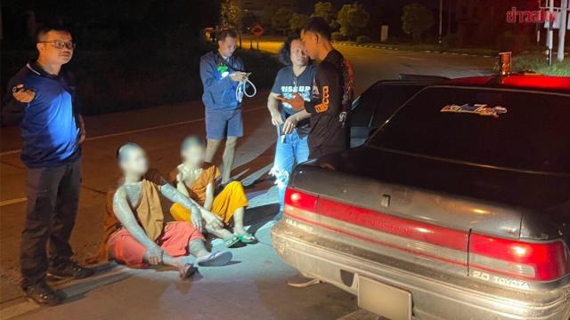 Quatre moines arrêtés dans le cadre d'une opération antidrogue à Buriram