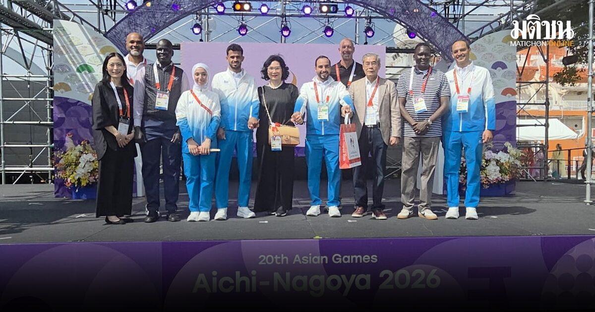 Squadra di atleti rifugiati accolta per i Giochi Asiatici 2026