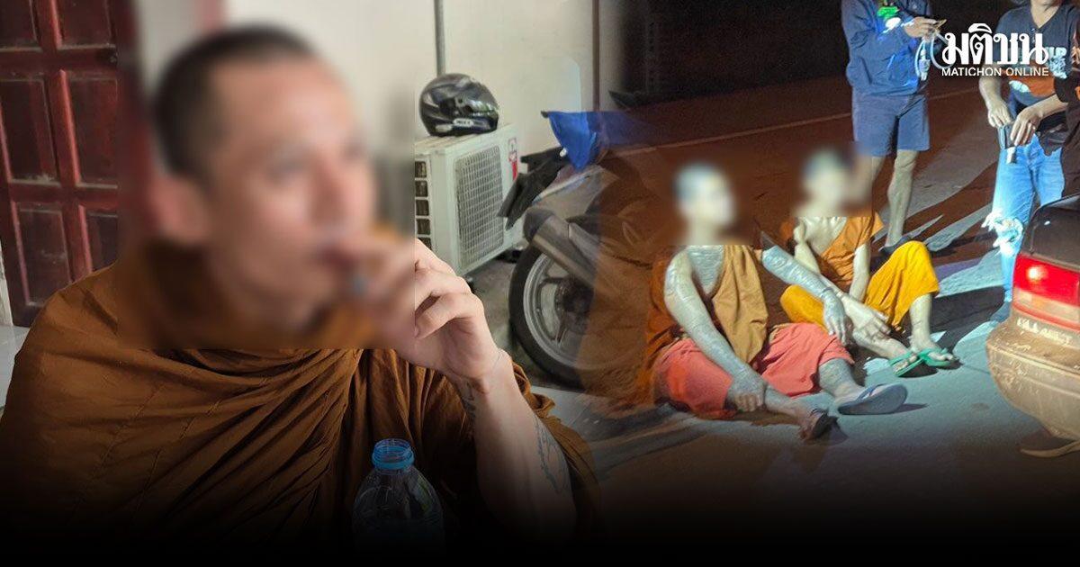 Abade e monges presos em Buriram por crimes relacionados a drogas