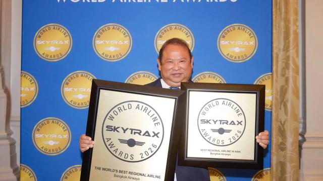 Bangkok Airways Named World’s Best Regional Airline for 10th Consecutive Year