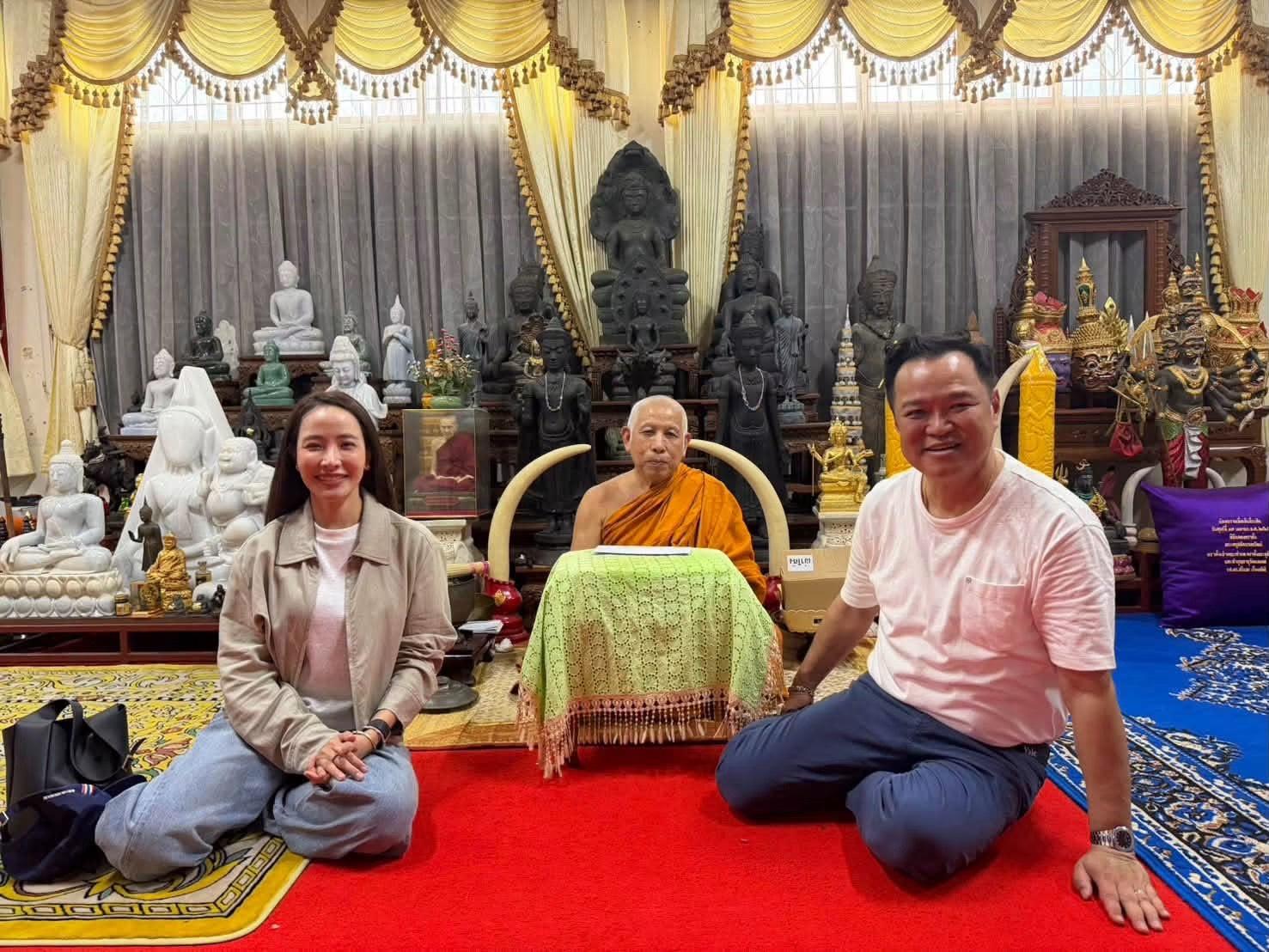 PM Anutin Visits Phitsanulok Temple Ahead of UN General Assembly